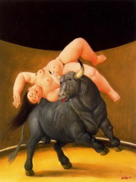 Fernando Botero Painting - Rapto de Europa 2 Fernando Botero